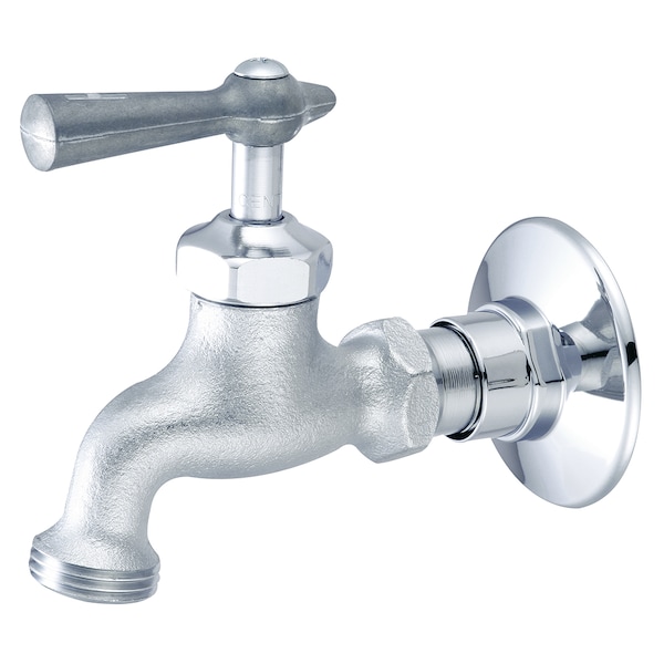 Single Handle Wallmount Faucet, NPT, Single Hole, Rough Chrome, Weight: 1.4